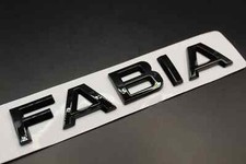 Gloss black rear badge fits FABIA Skoda letters boot emblem trunk