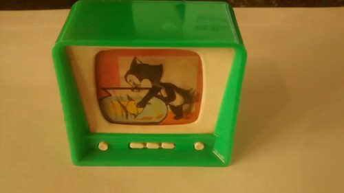 Vintage plastic green - tv,