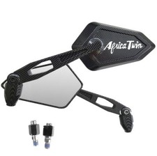 MIRRORS MIRRORS STREET CARBON LOOK WHITE LOGO FOR HONDA AFRICA TWIN XRV 750 650