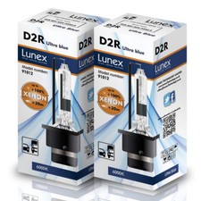 D2R LUNEX XENON HID BULB LAMPS Compatible with Osram Philips 6000K Twin Pack