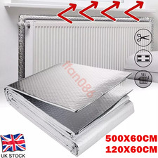 Foil Roll Bubble Radiator Insulation Heat Energy Saver Reflective Rooms 5Mx 60CM