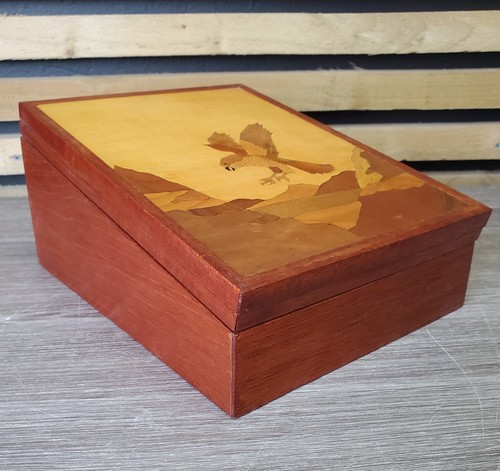 Vintage eagle marquetry - eagle,