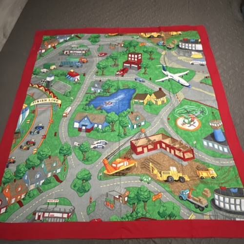Vintage town handmade quilt - town,