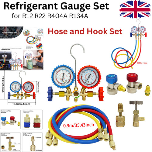 Refrigerant manifold gauge set - refrigerant,