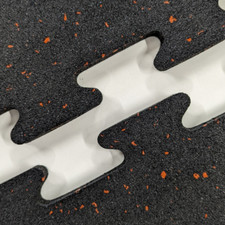 Rubber Gym Floor Tiles | Heavy Duty Crumb Gym Mats | Non-Slip | 1M x 1M