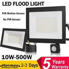 Outdoor Garden Floodlight With Sensor LED PIR Motion Security Lights Waterproof