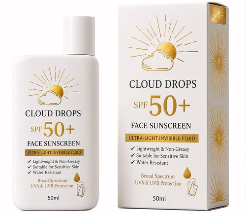 Cloud drops spf50 - cloud, face