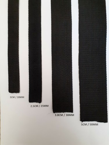 50mm wide black - 20,25,38,50mm,
