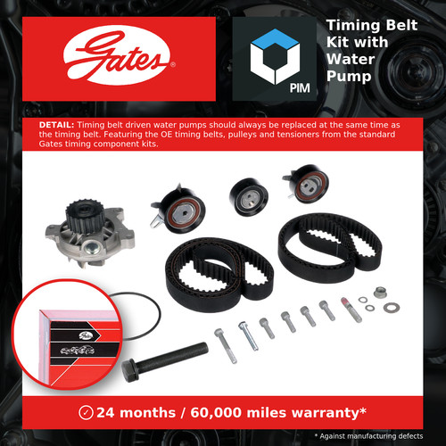 Timing belt water pump - belt, &