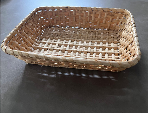 Light bamboo rectangle - light, basket/