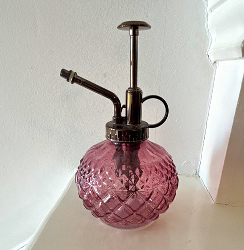 Pink glass plant - glass,