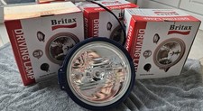 Britax Driving Lamp L09.00.24V CLEAR LENS Set of 4 New Painted Cobalt Blue