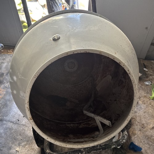Grey cement mixer with - grey,