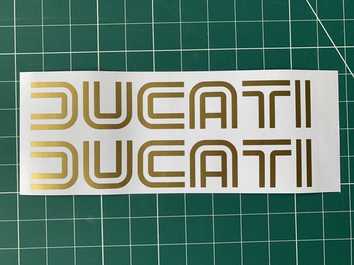 Ducati motorcycle gold logo - 2x,