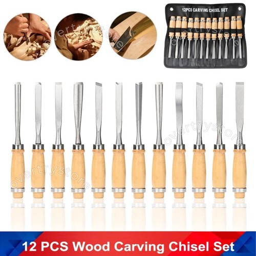 12pcs wood carving hand chisel - carving,