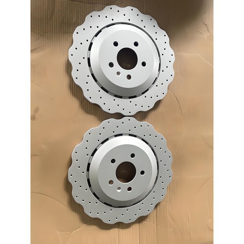 Rear drilled wavy brake - drilled,