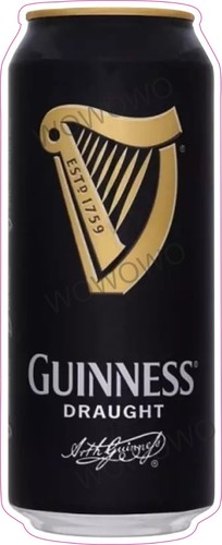 Guinness draught can sticker - can,