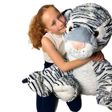 Extra Large Snow Leopard Soft Toy Giant 80cm - UK Seller Fast Delivery