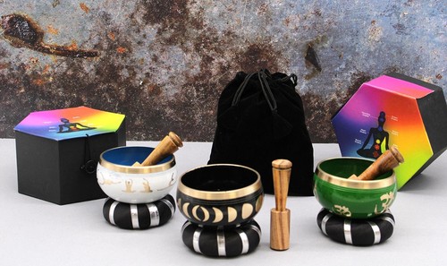 Tibetan brass singing - singing, bowls
