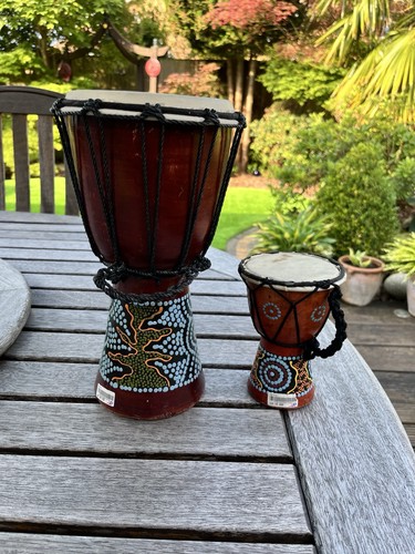 Djembe drum africa asia - x2,