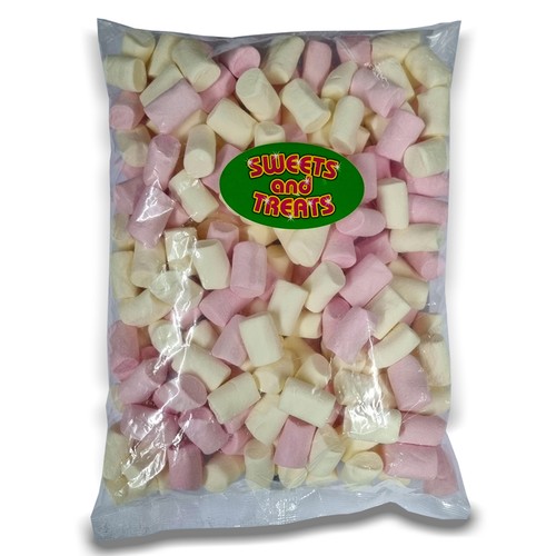 Pink and white marshmallows - and,
