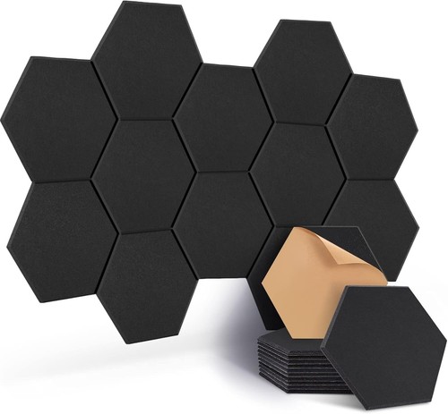 Black hexagon acoustic - x,