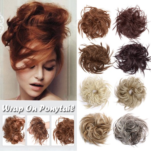 Large curly messy bun - messy,