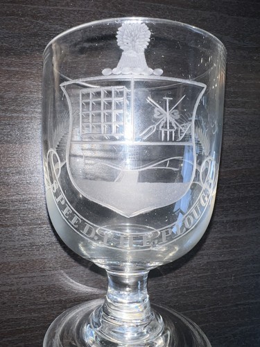 Antique georgian etched - etched, large