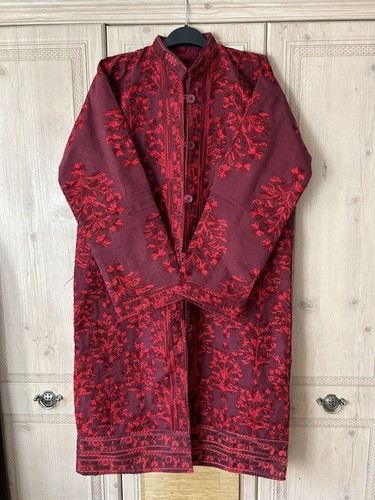 Kashmiri embroidered red - embroidered,