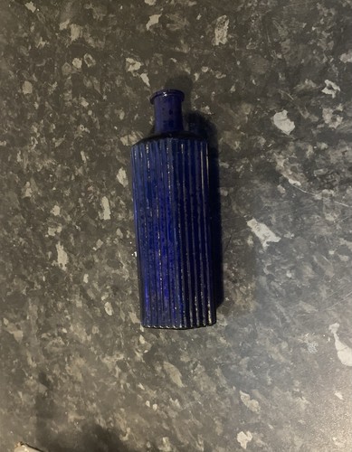 8oz cobalt blue poison - cobalt, bottle