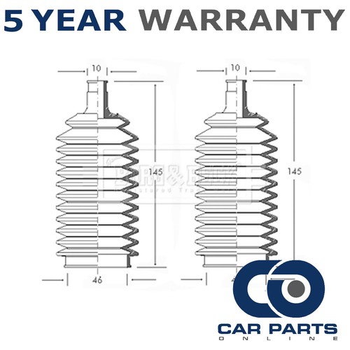 Steering rack boot set front - boot,