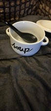 Ceramic Soup Bowl with Lid and