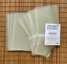 PHOTOGRAPH Protection SLEEVES, ARCHIVE STANDARD, Acid Free, Many Sizes Post FREE