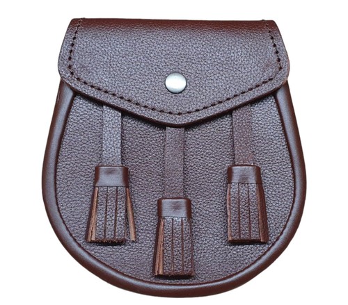 New scotish brown leather kilt - scotish,