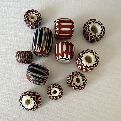 Chevron beads murano glass - , 7