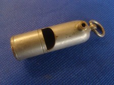 VINTAGE FRENCH WHISTLE WITH A STOP HOLE FRENCH MILITARY OR ARGENTINIAN POLICE