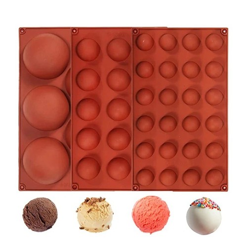 Silicone half sphere - silicone, baking