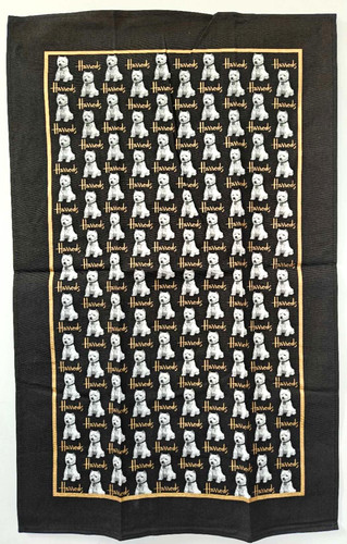 Harrods scottie dog - tea, towel