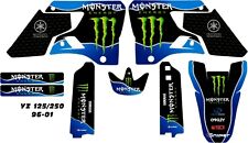 Yamaha YZ 125 250 graphics decal kit 1996 - 2001 FREE UK POSTAGE