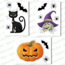 Halloween window clings - window,