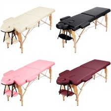 Portable Massage Table Folding Spa Beauty Bed Tattoo Therapy Couch 2 Sections