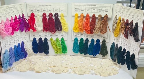Vintage yarn color card - vintage,