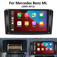 Apple Carplay 9" Android 15 Car Stereo Radio For Mercedes ML/GL-Class W164 X164