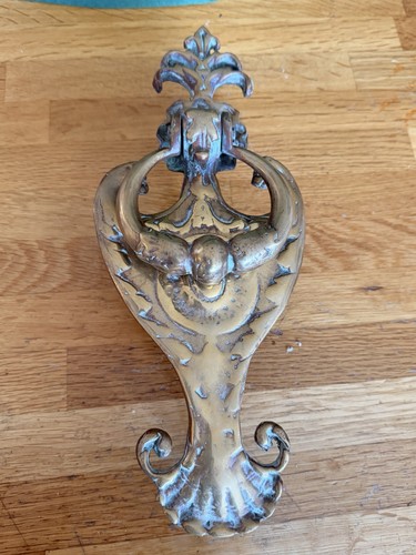 Antique brass door knocker - brass,
