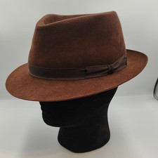 Vintage Trilby Hat Mens Fur