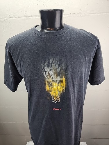And1 graphic tee flaming - graphic, hoop