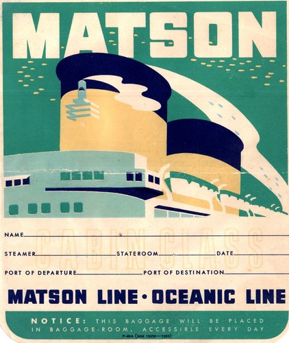 Matson line vintage steamship - matson,