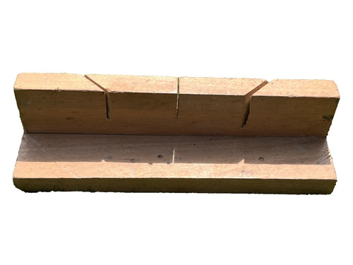 Vintage beechwood mitre box - beechwood,