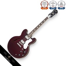 Epiphone Noel Gallagher Riviera Semi-Hollow Electric Guitar Dark Wine Red