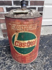 Vtg Castrol 6.5 Gallon Gas Oil